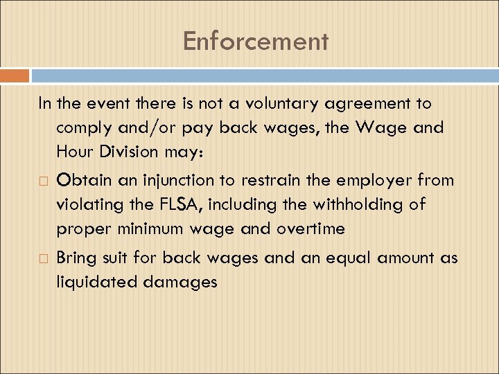 Enforcement In the event there is not a voluntary agreement to comply and/or pay