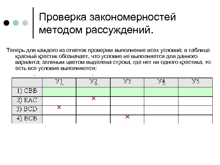 Проверка ответов