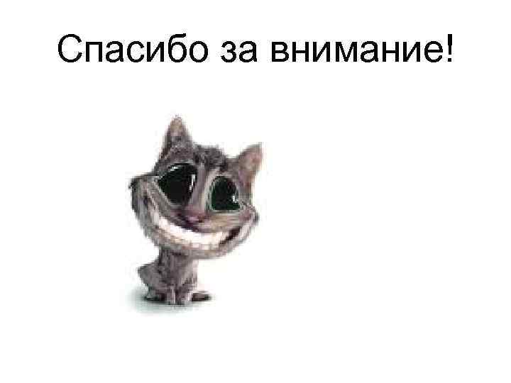Спасибо за внимание! 
