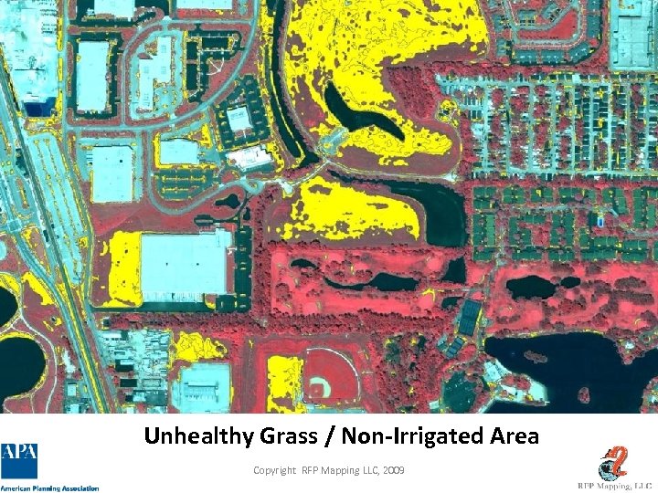 Unhealthy Grass / Non-Irrigated Area Copyright RFP Mapping LLC, 2009 