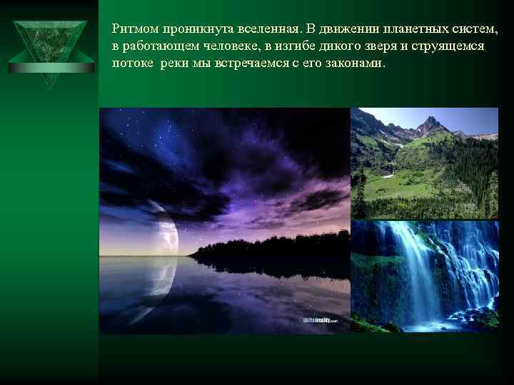 Ритмом проникнута вселенная. В движении планетных систем, в работающем человеке, в изгибе дикого зверя