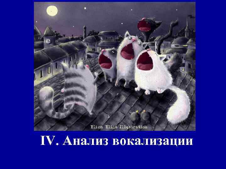 IV. Анализ вокализации 