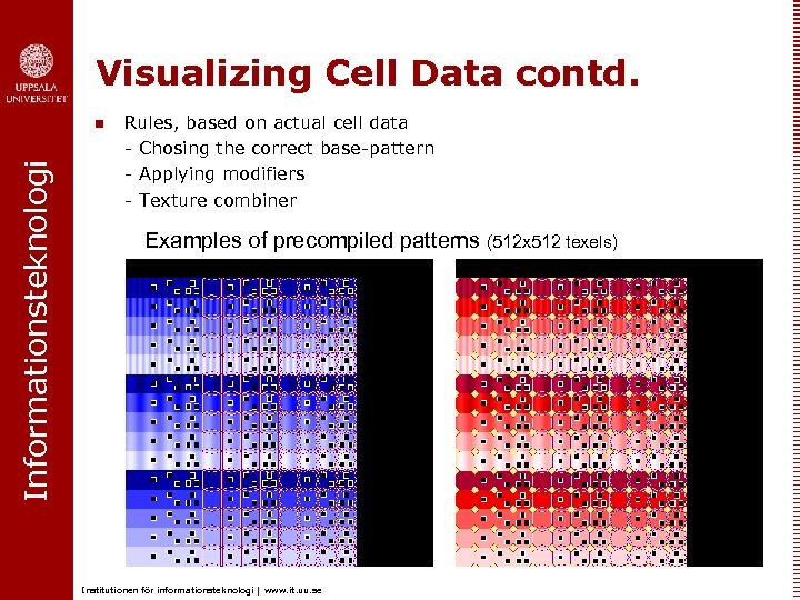 Visualizing Cell Data contd. Informationsteknologi n Rules, based on actual cell data - Chosing