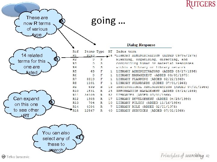 These are now R terms of various type going … 14 related terms for