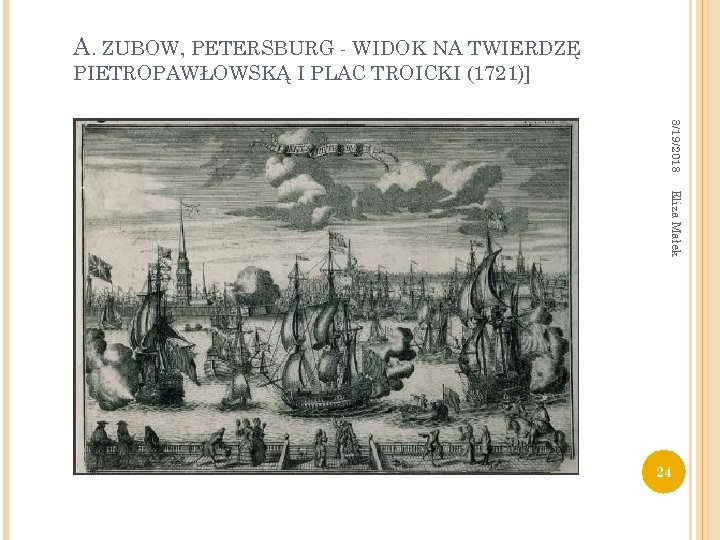 А. ZUBOW, PETERSBURG - WIDOK NA TWIERDZĘ PIETROPAWŁOWSKĄ I PLAC TROICKI (1721)] 3/19/2018 Eliza