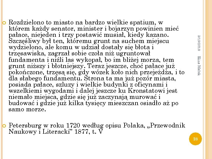  Petersburg w roku 1720 według opisu Polaka, „Przewodnik Naukowy i Literacki” 1877, t.