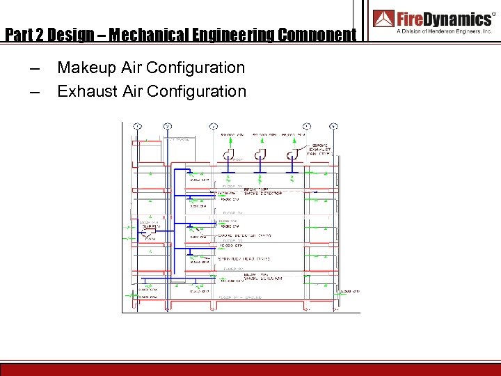 Part 2 Design – Mechanical Engineering Component – – Makeup Air Configuration Exhaust Air