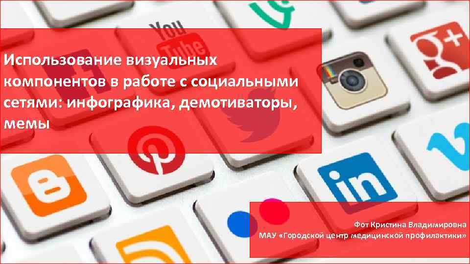 Использование визуальных компонентов в работе с социальными сетями: инфографика, демотиваторы, мемы Фот Кристина Владимировна