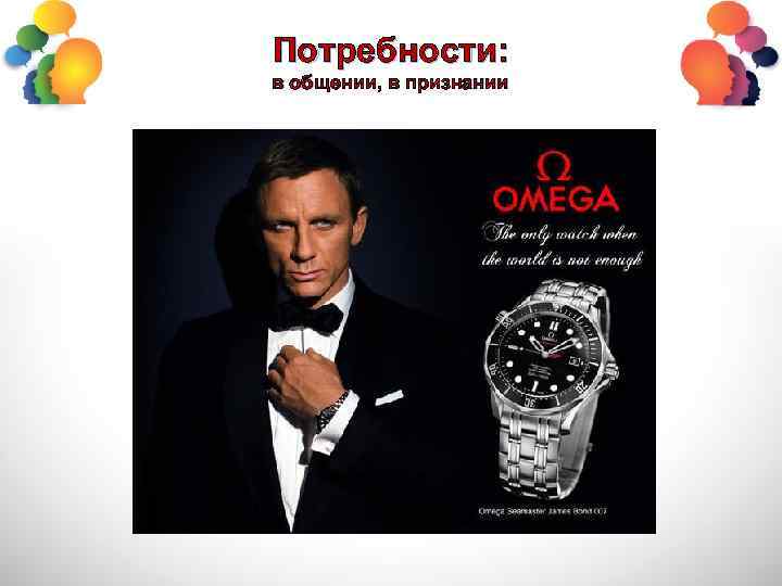 Потребности: в общении, в признании 