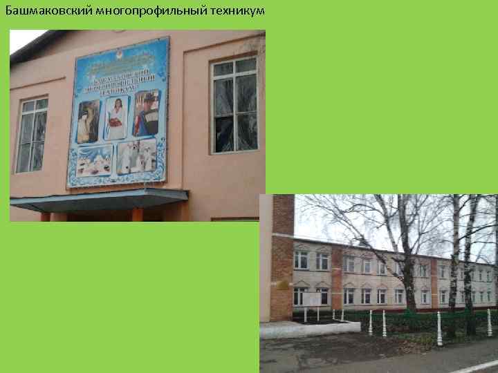 Башмаковский многопрофильный техникум 