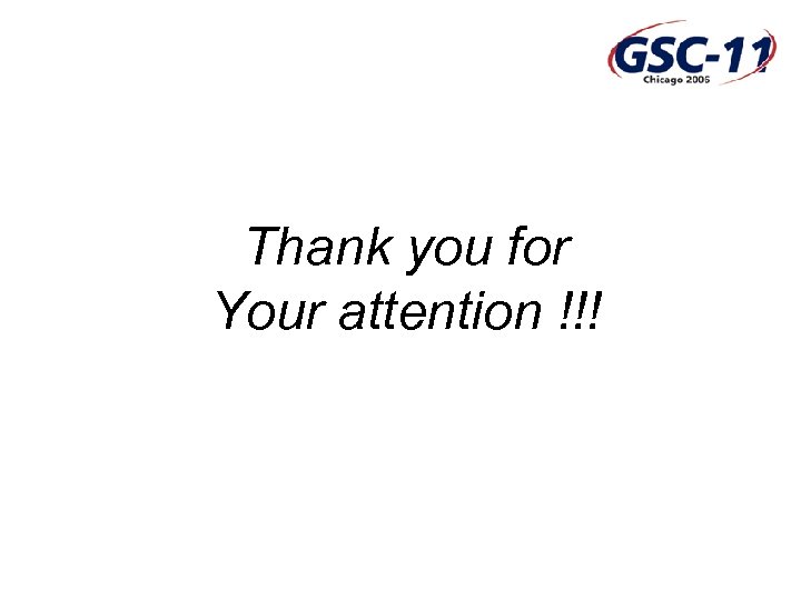 Thank you for Your attention !!! 