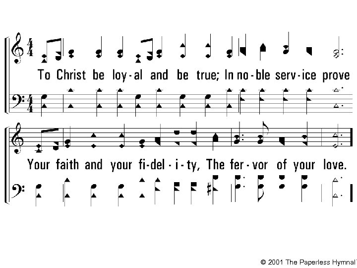 © 2001 The Paperless Hymnal™ 