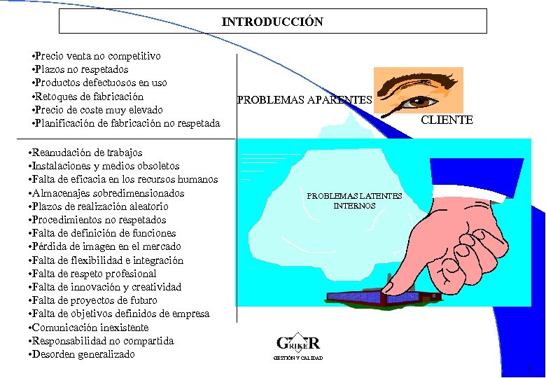 INTRODUCCIÓN • Precio venta no competitivo • Plazos no respetados • Productos defectuosos en