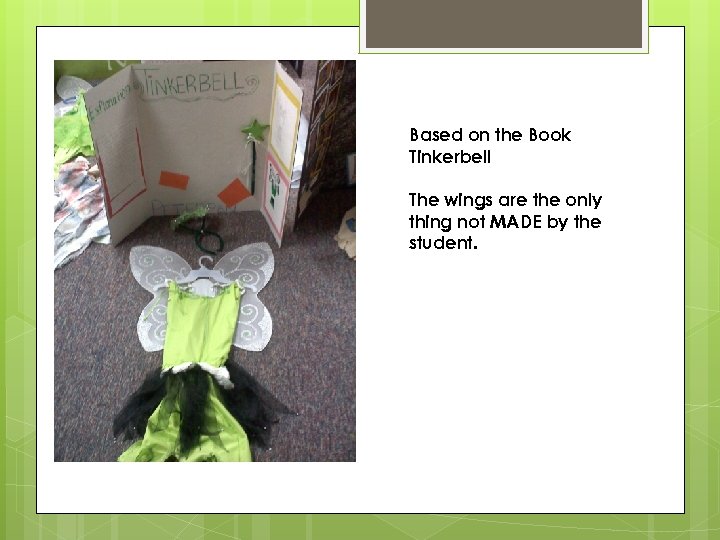 Based on the Book Tinkerbell The wings are the only thing not MADE by