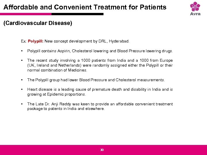 Strictly private and confidential Affordable and Convenient Treatment for Patients (Cardiovascular Disease) Ex: Polypill: