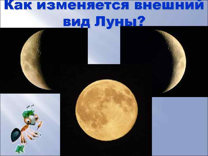 Изменятся луна. Как меняется внешний вид Луны. Луна окружающий мир. Что такое Луна 1 класс.