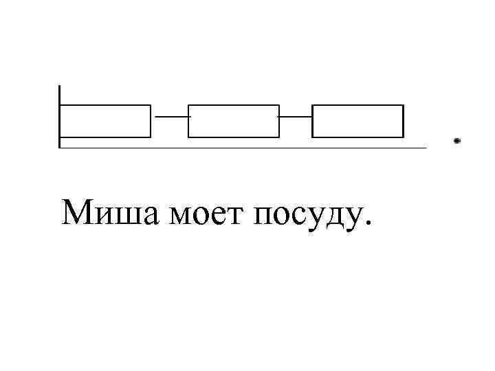 Миша моет посуду. 