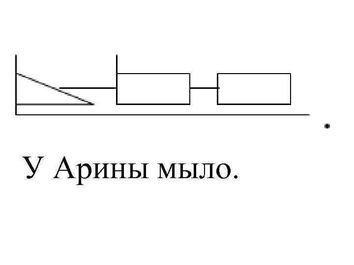 У Арины мыло. 