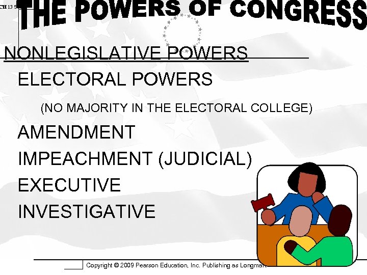 CH 13 SUM NONLEGISLATIVE POWERS ELECTORAL POWERS (NO MAJORITY IN THE ELECTORAL COLLEGE) AMENDMENT