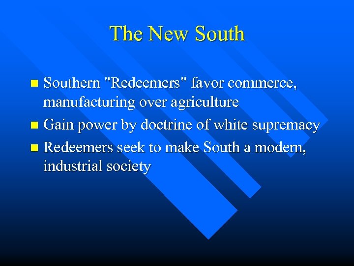 The New Southern 