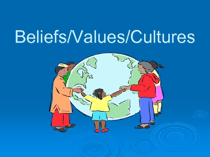 Beliefs/Values/Cultures 