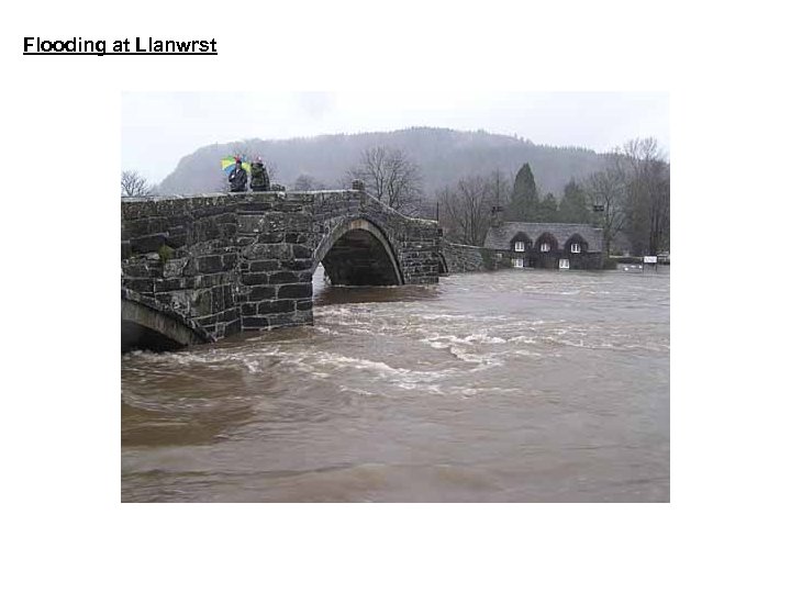 Flooding at Llanwrst 