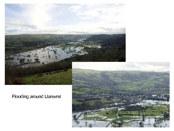 Flooding around Llanwrst 