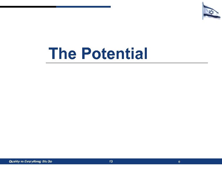 The Potential Quality in Everything We Do 13 e 