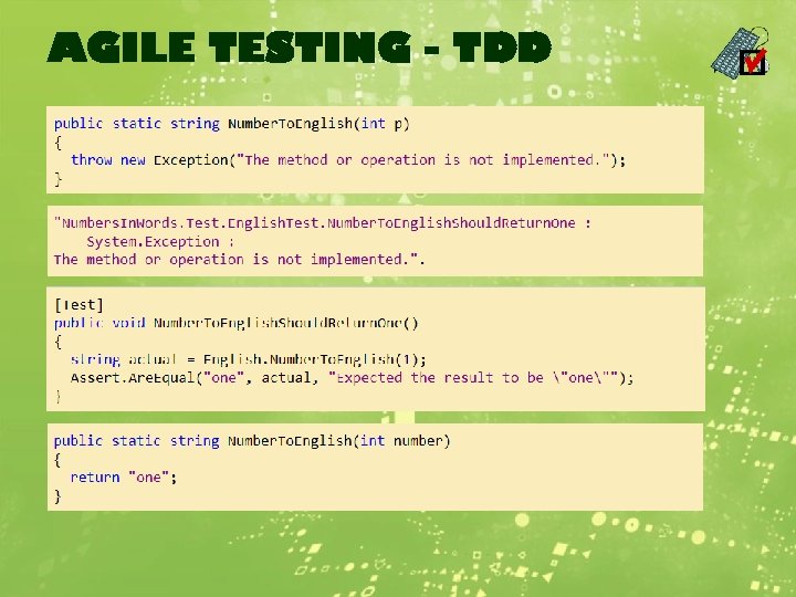 AGILE TESTING - TDD 