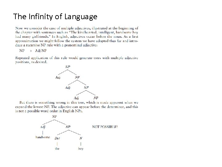 The Infinity of Language 