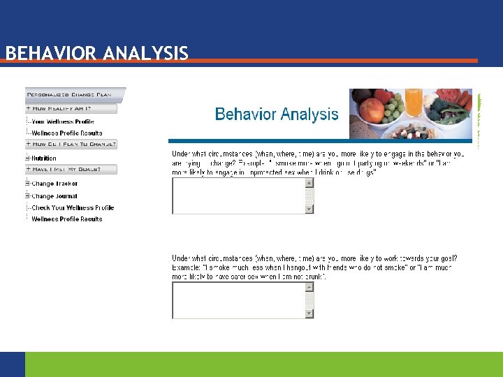 BEHAVIOR ANALYSIS 
