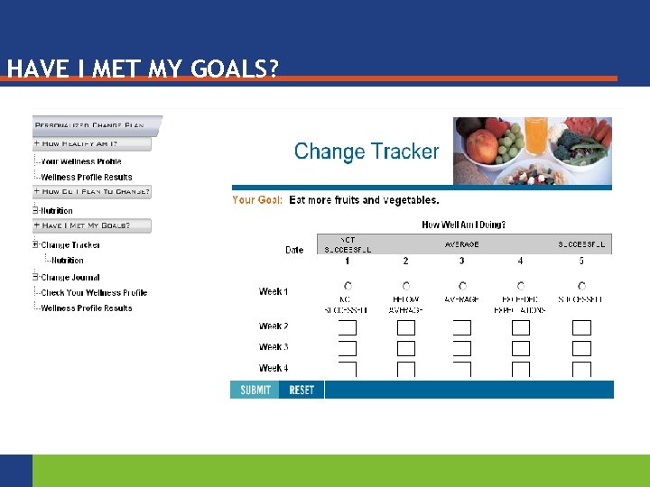 HAVE I MET MY GOALS? 