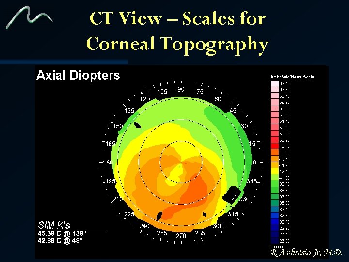 CT View – Scales for Corneal Topography R. Ambrósio Jr, M. D. 