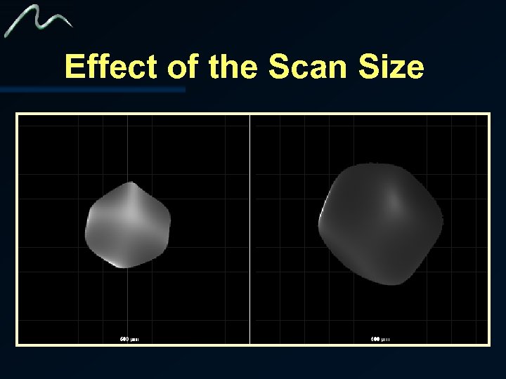 Effect of the Scan Size 