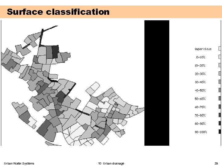 Surface classification Urban Water Systems 10 Urban drainage 29 