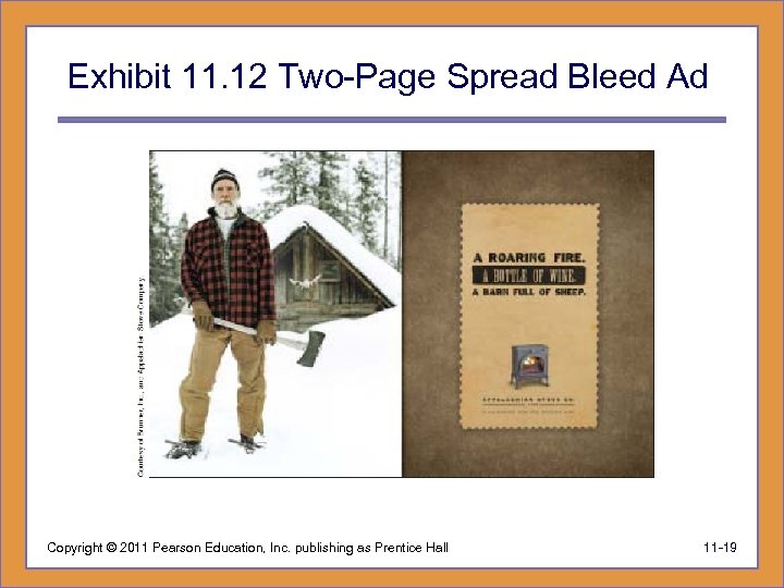 Exhibit 11. 12 Two-Page Spread Bleed Ad Copyright © 2011 Pearson Education, Inc. publishing