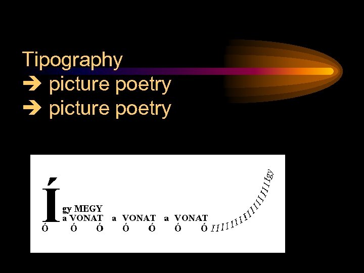 Tipography picture poetry 