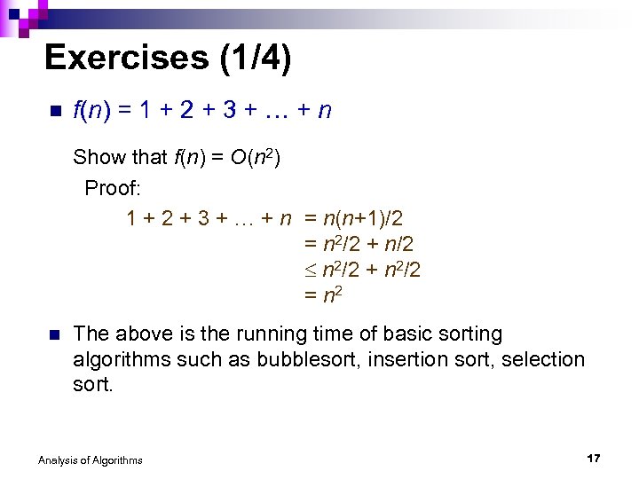 Analysis Of Algorithms ron Tan Analysis Of Algorithms