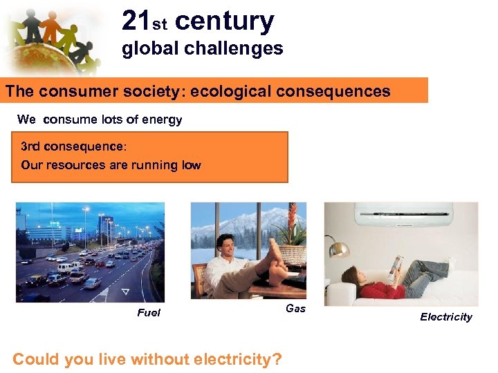 21 st century global challenges The consumer society: ecological consequences We consume lots of