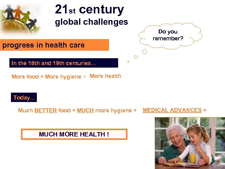 21 st century global challenges progress in health care Do you remember? In the