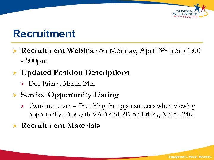 Recruitment Webinar on Monday, April 3 rd from 1: 00 -2: 00 pm Updated