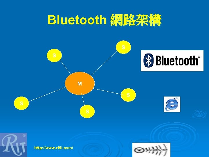 Bluetooth 網路架構 S S M S S S http: //www. ritii. com/ 