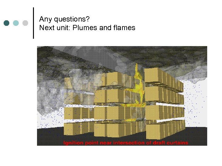 Any questions? Next unit: Plumes and flames 