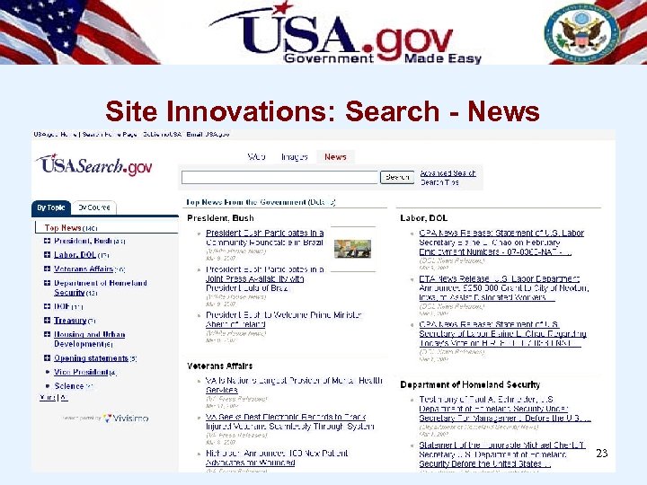 Site Innovations: Search - News 23 