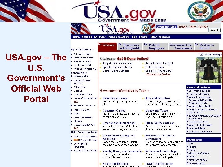 USA. gov – The U. S. Government’s Official Web Portal 3 