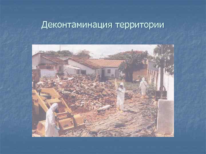 Деконтаминация территории 