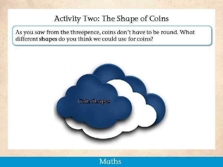 Activity Two: The Shape of Coins Coin Shapes 