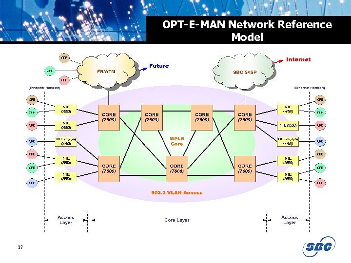 OPT-E-MAN Network Reference Model 27 