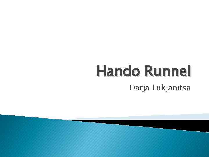 Hando Runnel Darja Lukjanitsa 