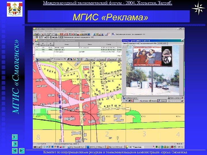 Международный экономический форум - 2004. Хорватия, Загреб. МГИС «Смоленск» МГИС «Реклама» Комитет по информационным